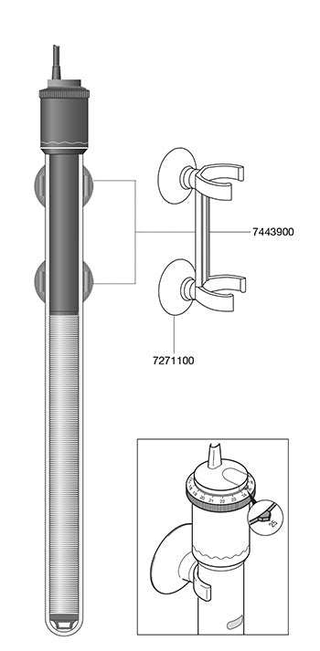 Suction for EHEIM thermocontrol, thermocontrol e, thermocontrol+ e