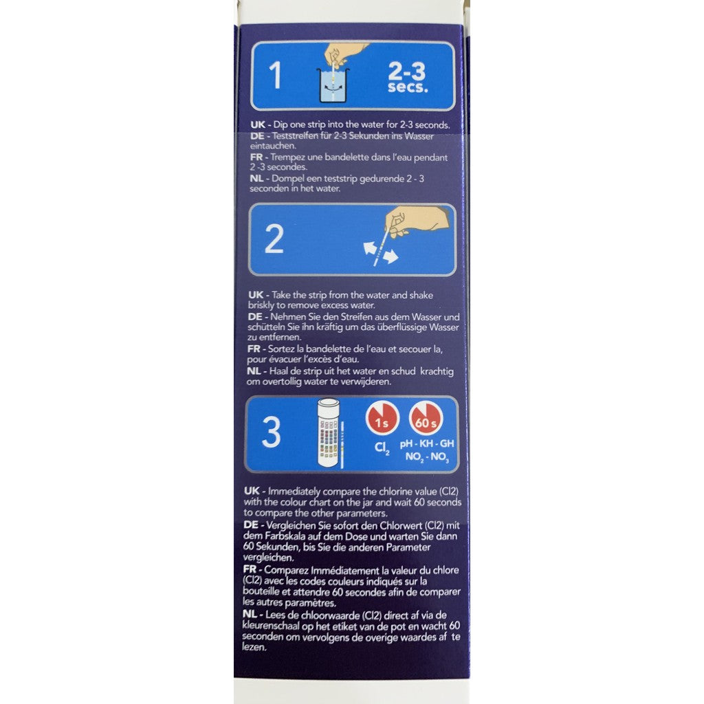 Colombo Fresh Water Quicktest 6-in-1 50 Test Strips (Best Before Date May 2026)