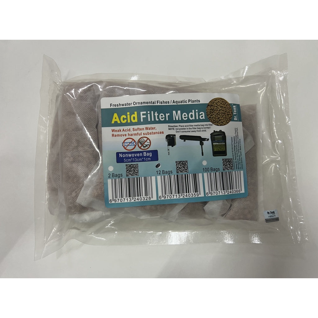 Dr Tank Acid Filter Media Reduce PH to 6.08 in 48hrs