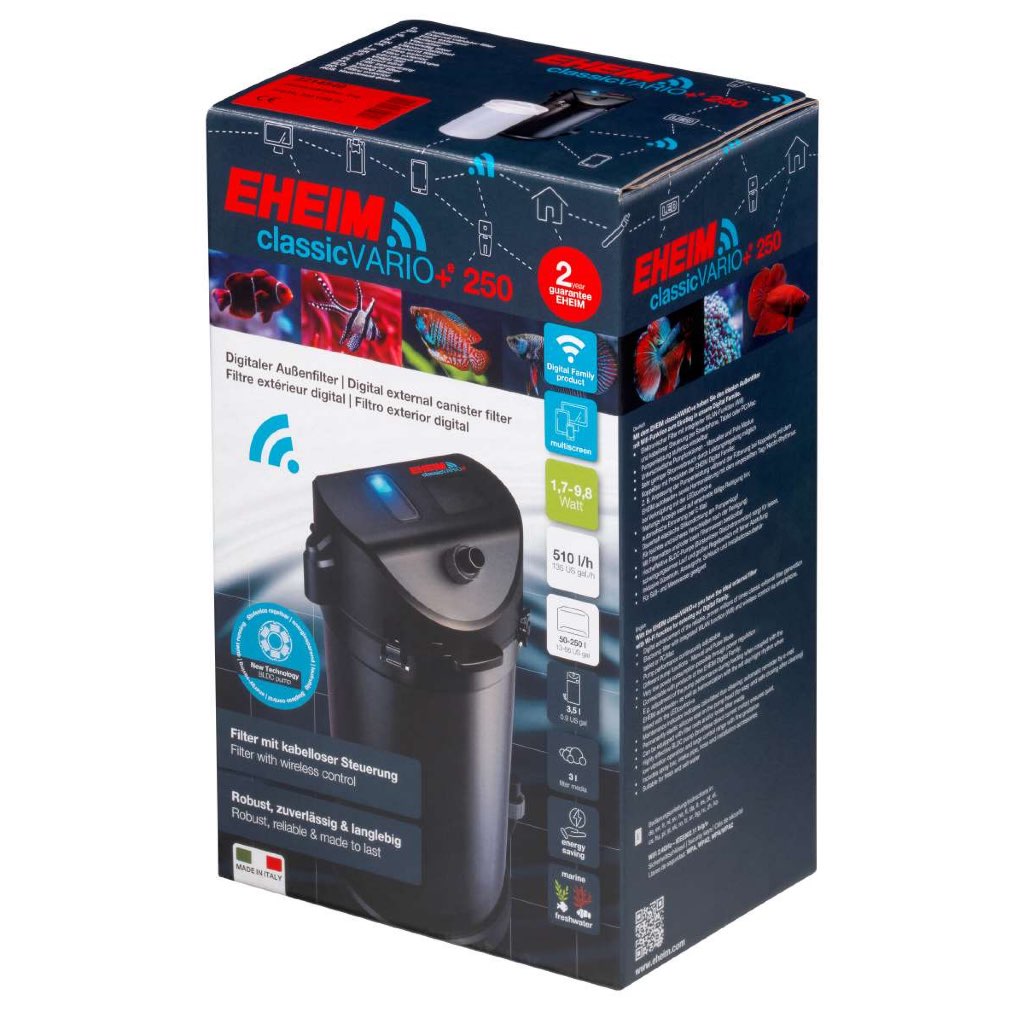 EHEIM ClassicVARIO+e 250 External Filter (With Wifi App Function)