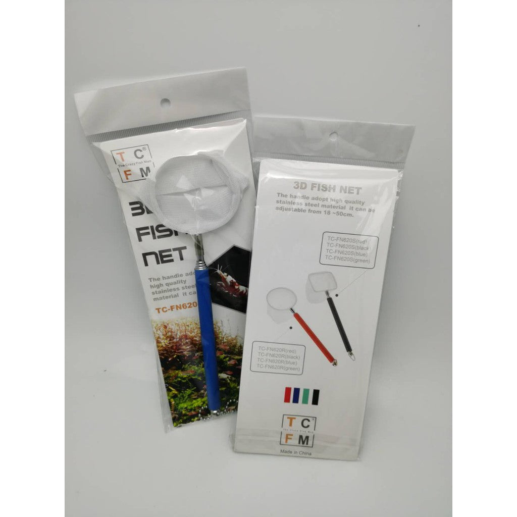 3D Fish Net by TCFM - extendable handle 18-50cm - high quality material