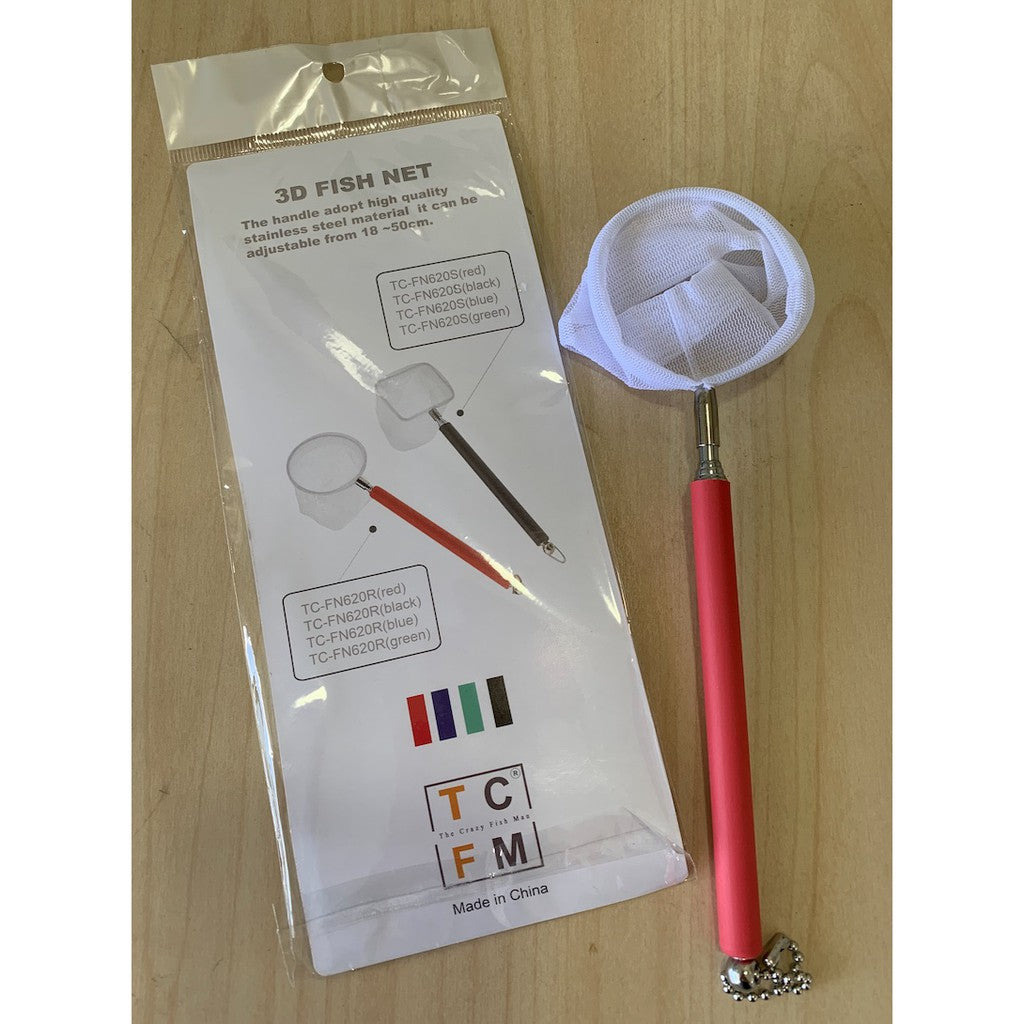 3D Fish Net by TCFM - extendable handle 18-50cm - high quality material