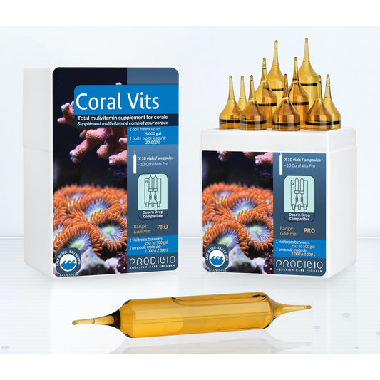 Coral Vits Pro10 10 vials by Prodibio - Aquarium Care Program - Vitamins for your fish and corals!