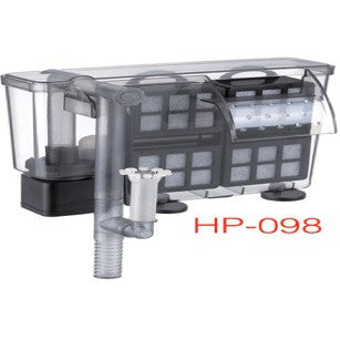 Hepo HP-098 External Fish Tank Aquarium Hanging Waterfall Sponge Quiet Powerful Clean Filter Aeration