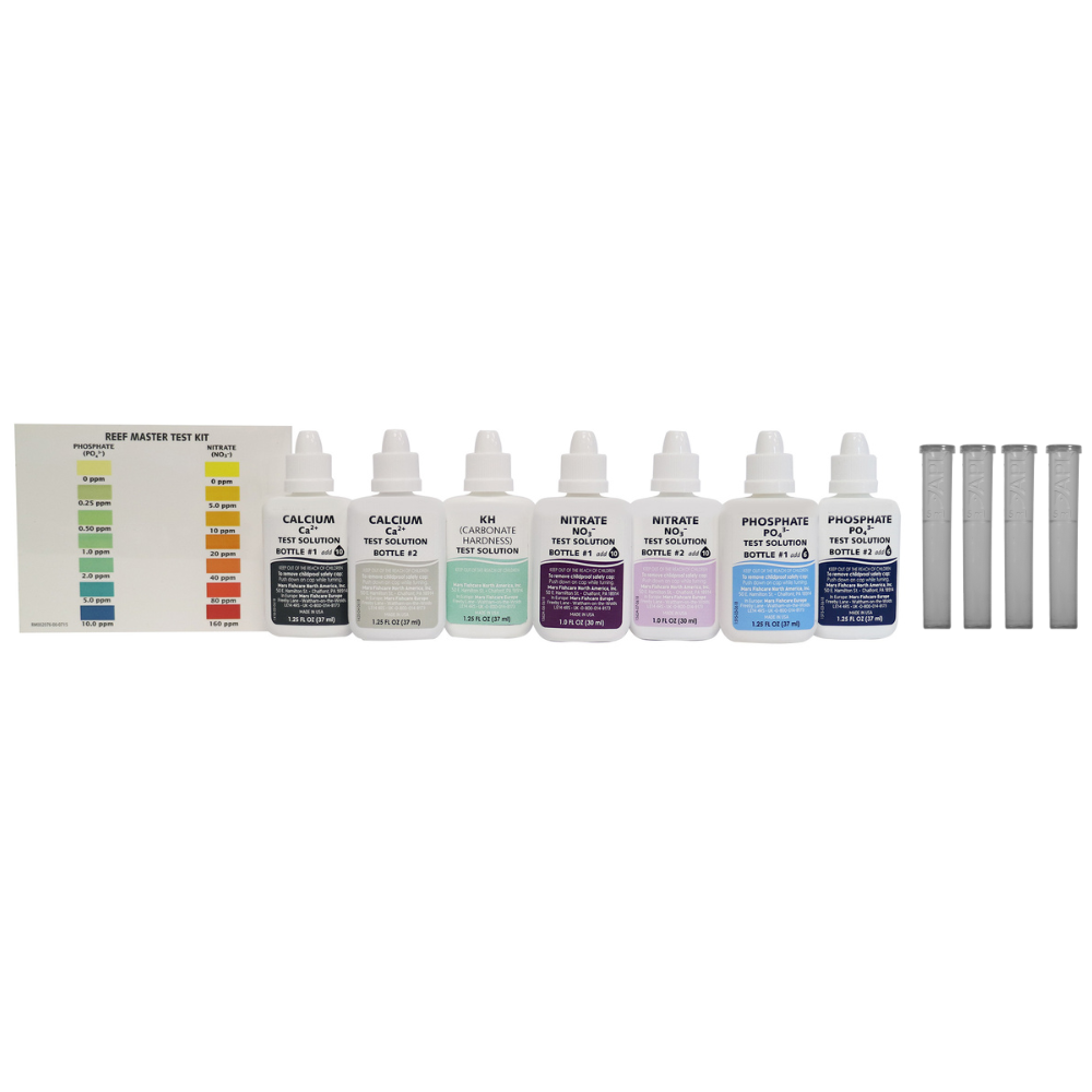 API Reef All-in-one Master Test Kit (Ca, KH, Po4, No3) – Aardenasia