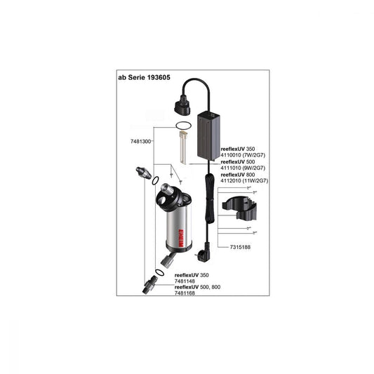 EHEIM UVC-lamp Replacement for ReeflexUV (9-24W)