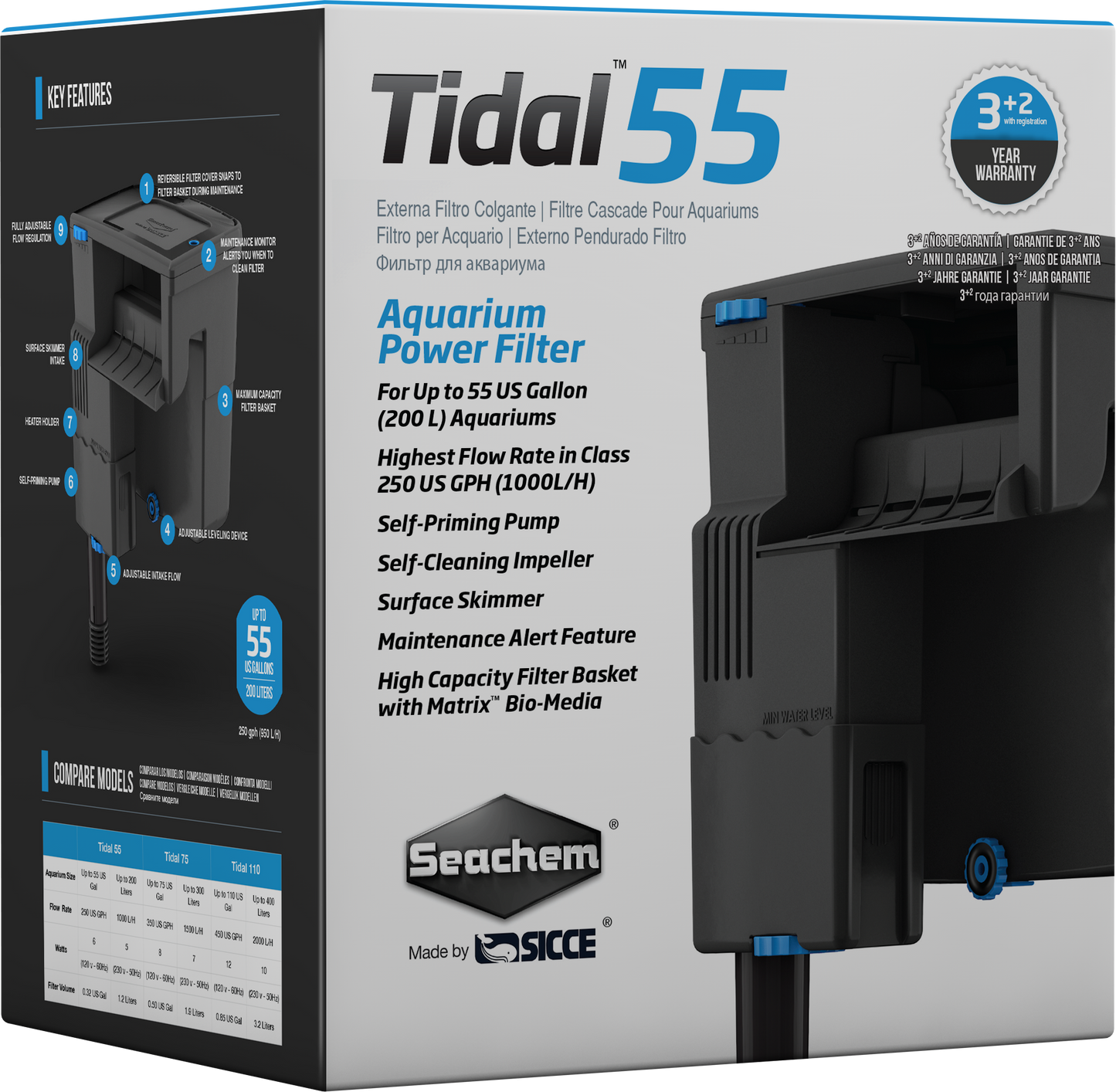 SEACHEM Tidal Series Hang-on Filter