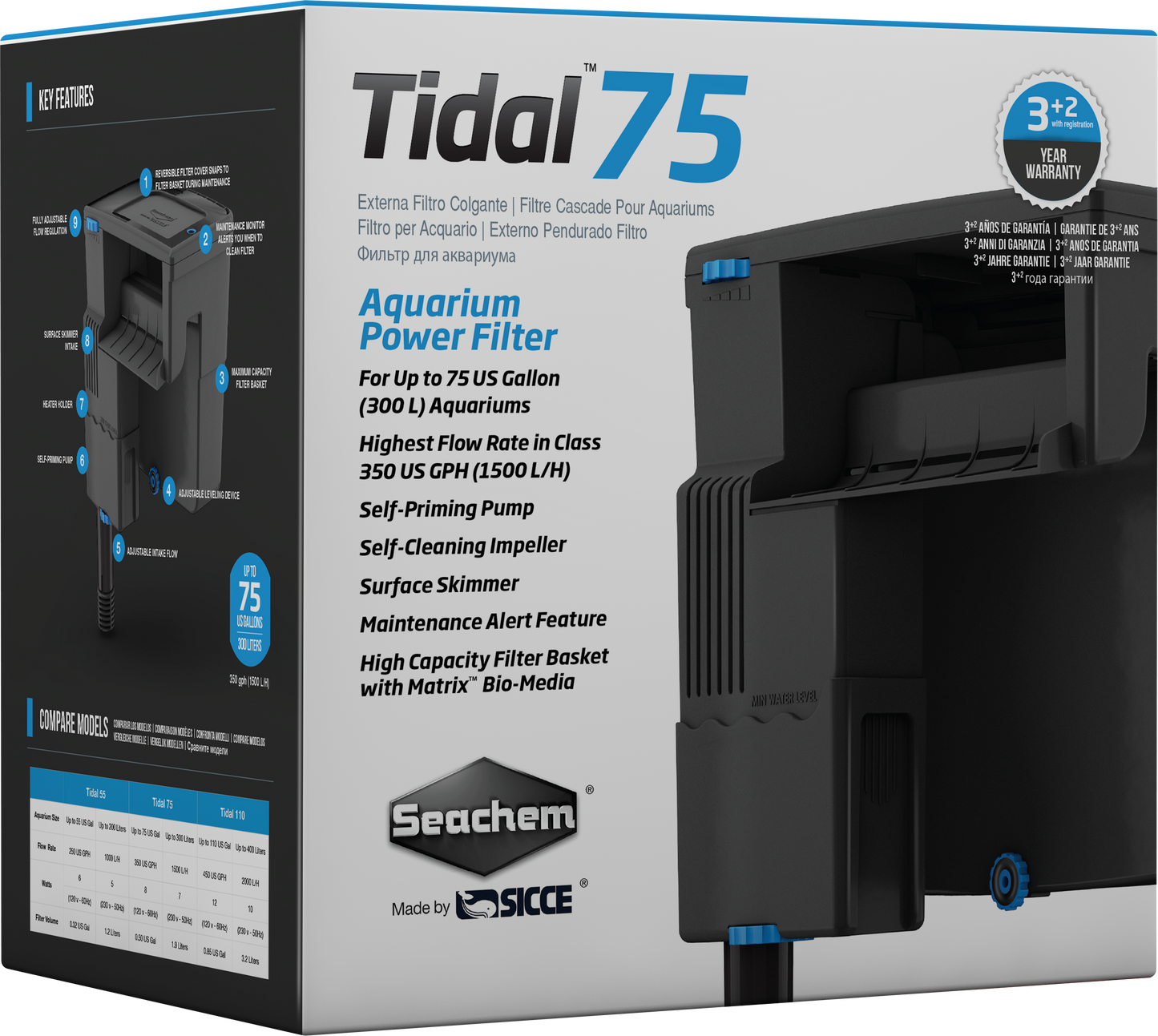 SEACHEM Tidal Series Hang-on Filter