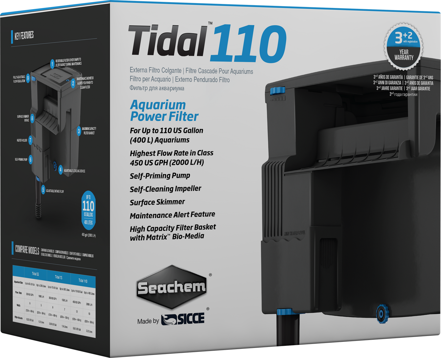 SEACHEM Tidal Series Hang-on Filter