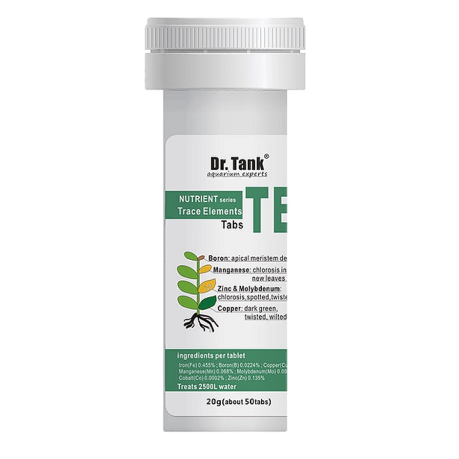 Dr Tank Nutrient Tab Series - Trace Elements Tabs (50 Tabs) - Elements for formation of new buds & pigment synthesis