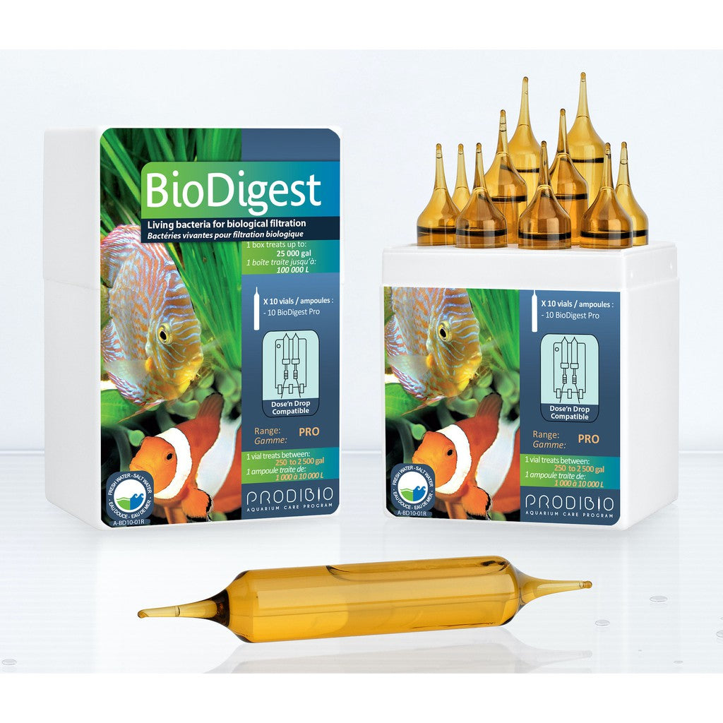Biodigest BioDigest Pro10 10 vials by Prodibio - Aquarium Care Program – Aardenasia