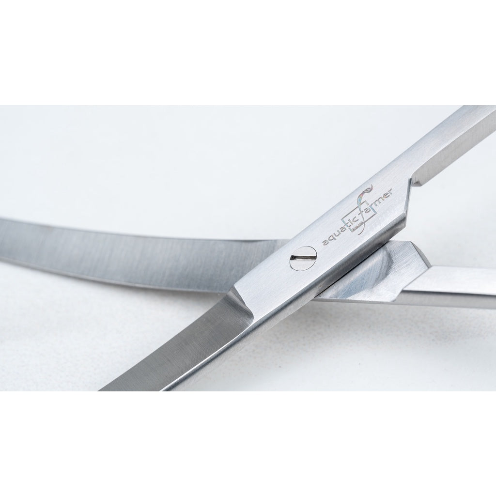 Wave scissors (25cm) by Aquatic Farmer - Stainless Steel Aquascaping Tools 2.0 (Surgical Grade)