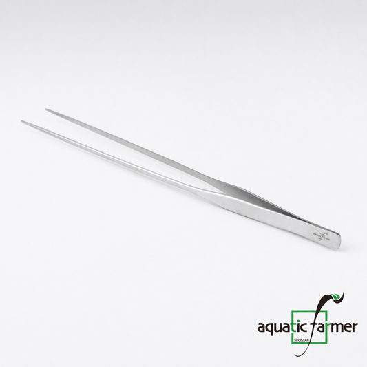 Smooth Grip Forceps Aquascaping Tweezers by Aquatic Farmer - Stainless Steel Aquascaping Tools 2.0 (Surgical Grade)
