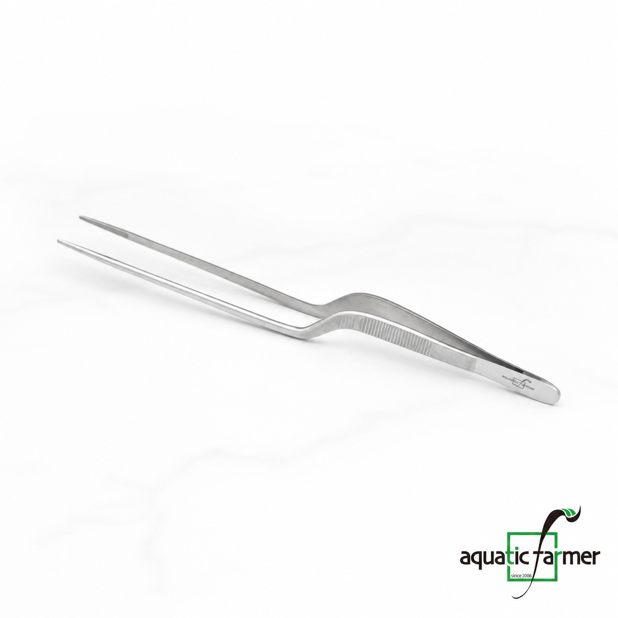 Aqua Angled Tweezer by Aquatic Farmer - Stainless Steel Aquascaping Tools 2.0 (Surgical Grade)