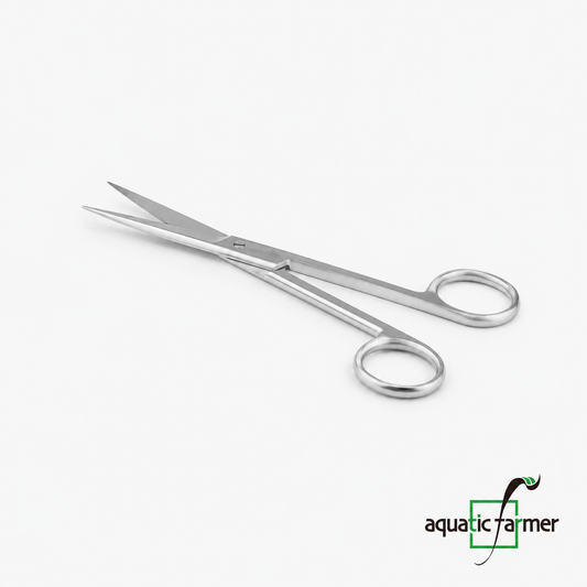 Short Scissors by Aquatic Farmer - Stainless Steel Aquascaping Tools 2.0 (Surgical Grade)