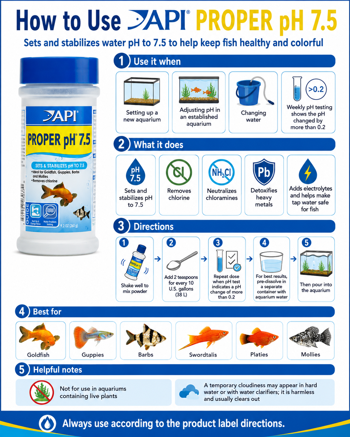 API PROPER pH 7.5 (260g)