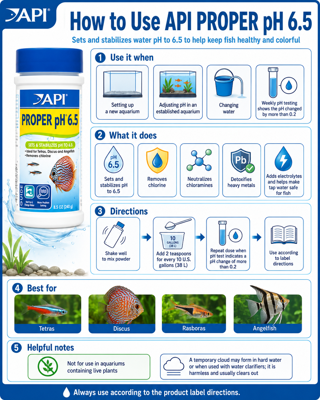 API PROPER pH 6.5 (260g)