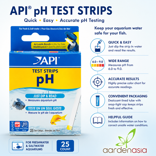 API pH Aquarium Test Strips (For Marine & Freshwater)