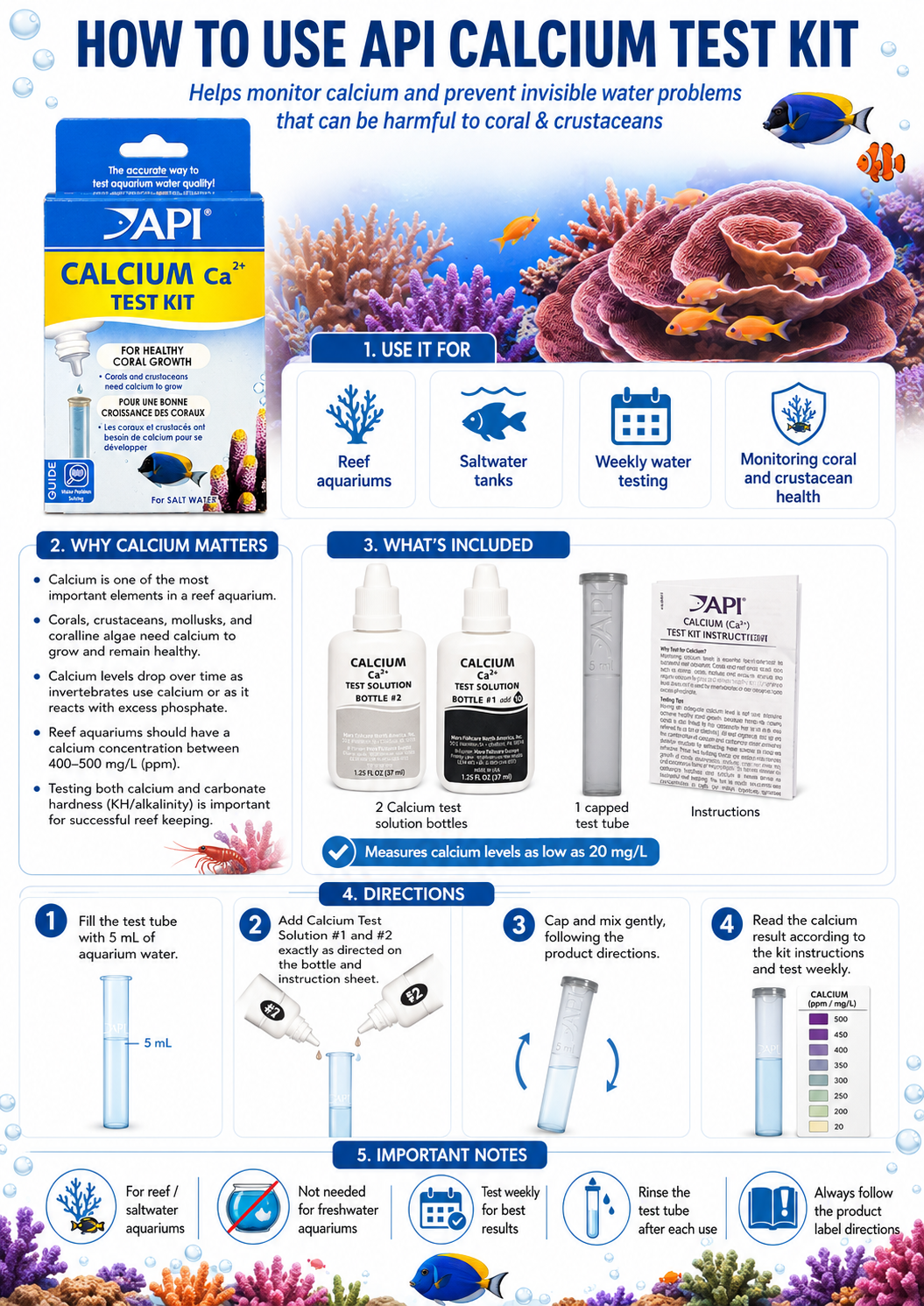 API Marine Calcium Test Kit
