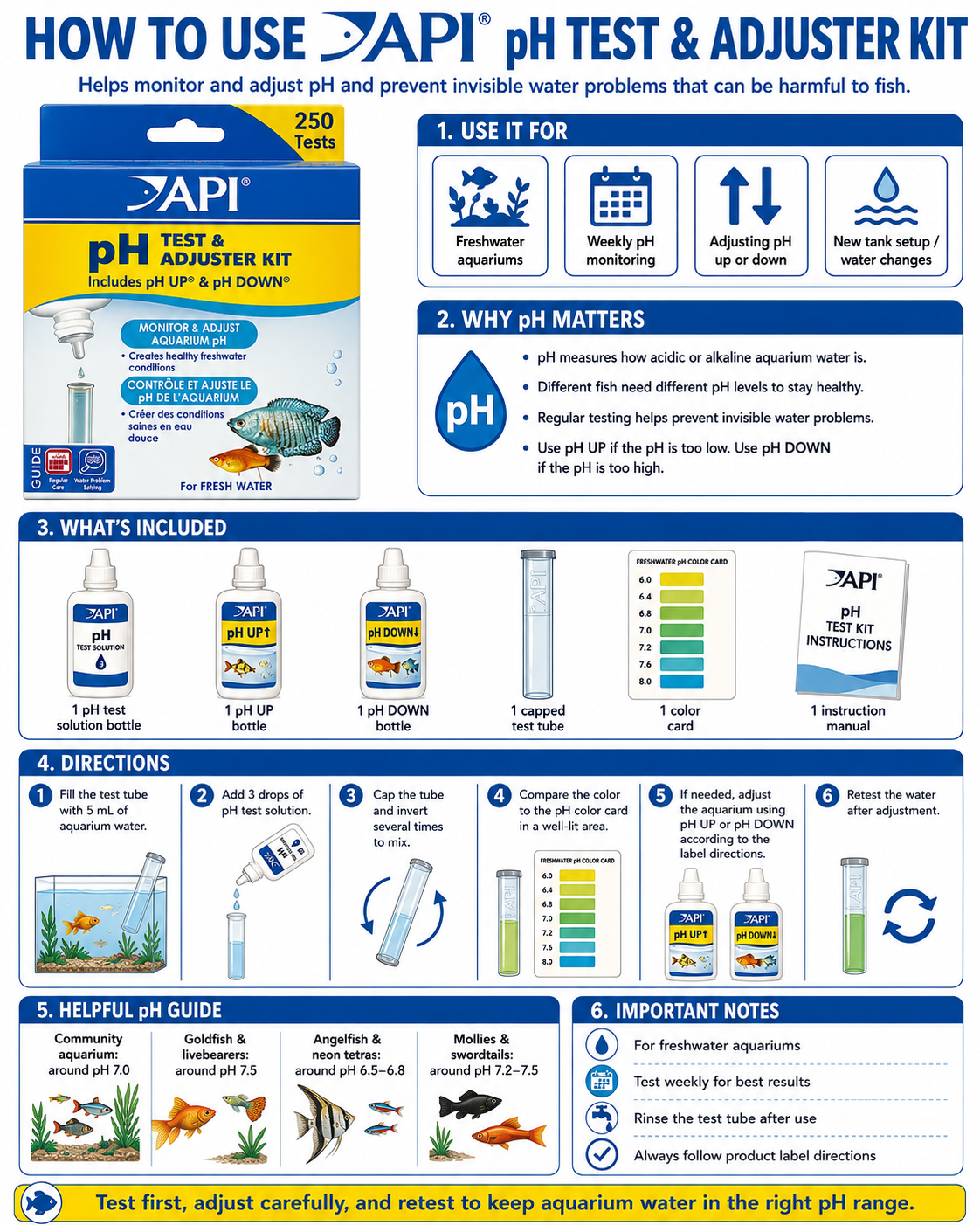 API Freshwater Test & Adjuster Kit