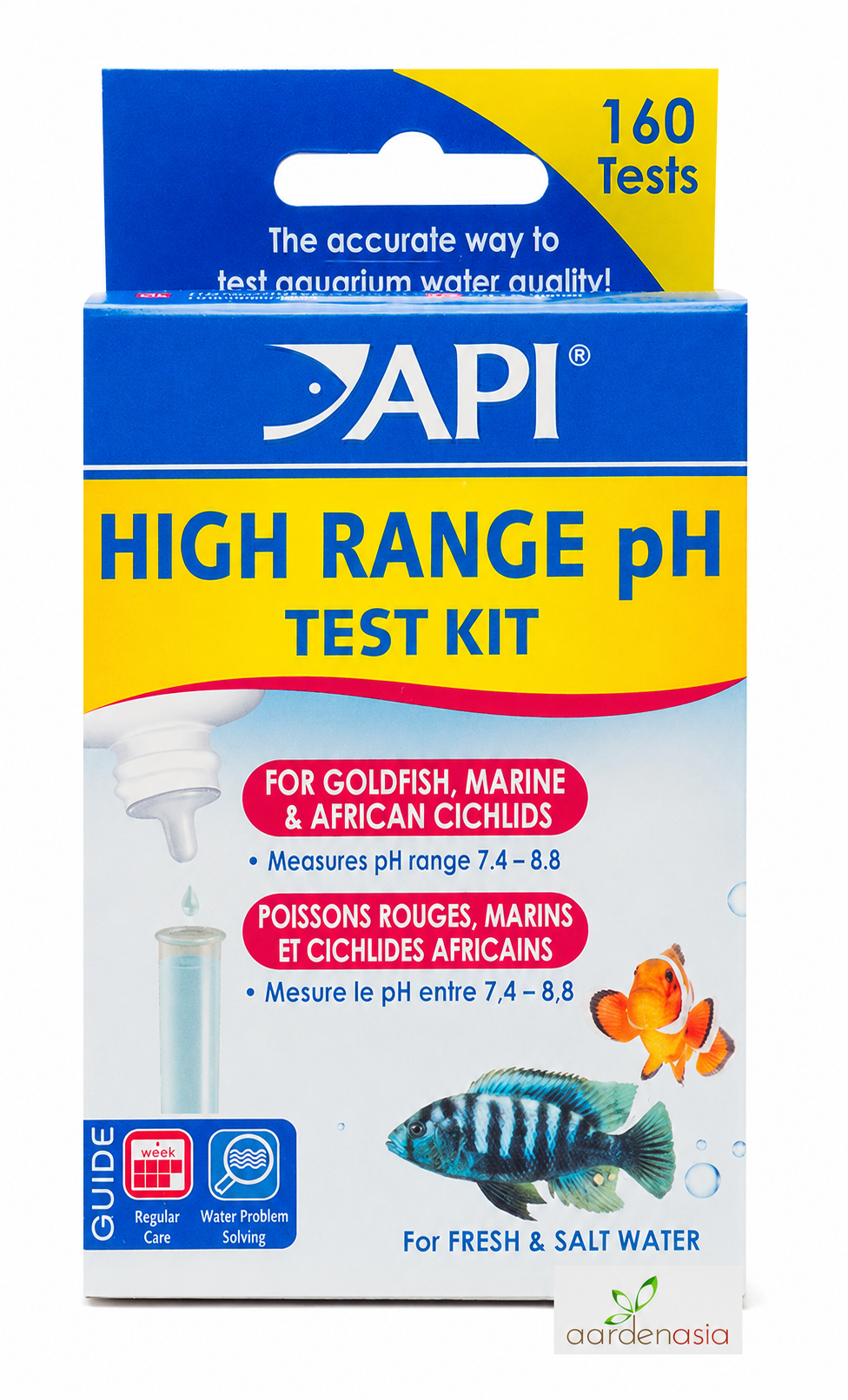 API High Range pH Test Kit (For Freshwater & Marine)