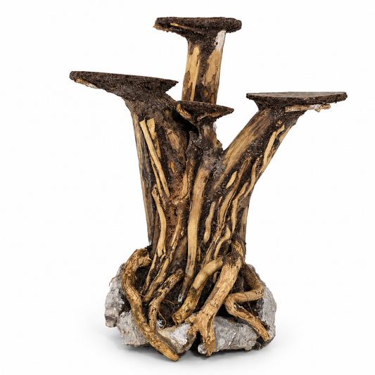 Plug & Plug Plant Series – Layered Natural Driftwood Décor for Aquarium