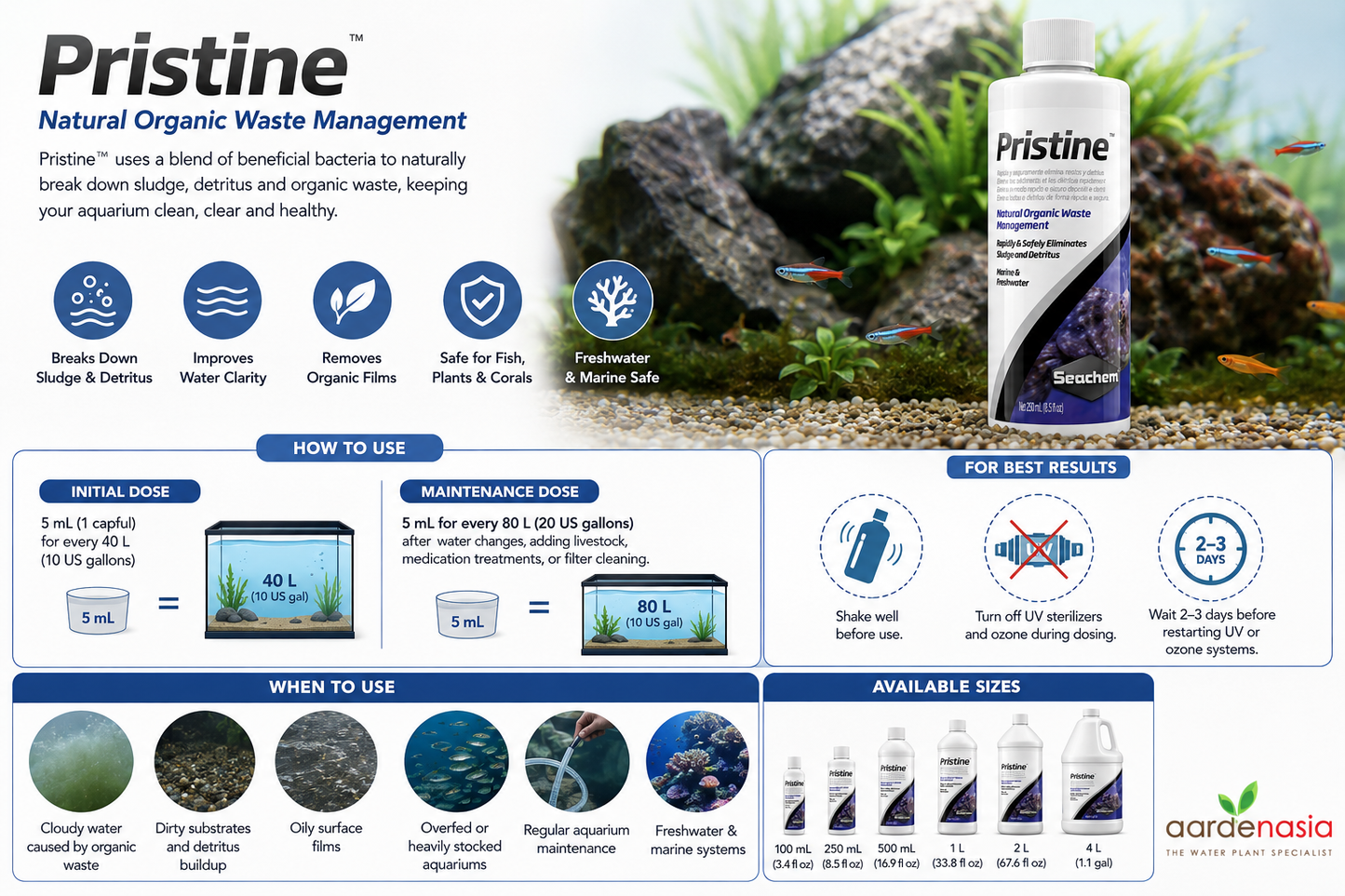SEACHEM Pristine (100ml/250ml/500ml)