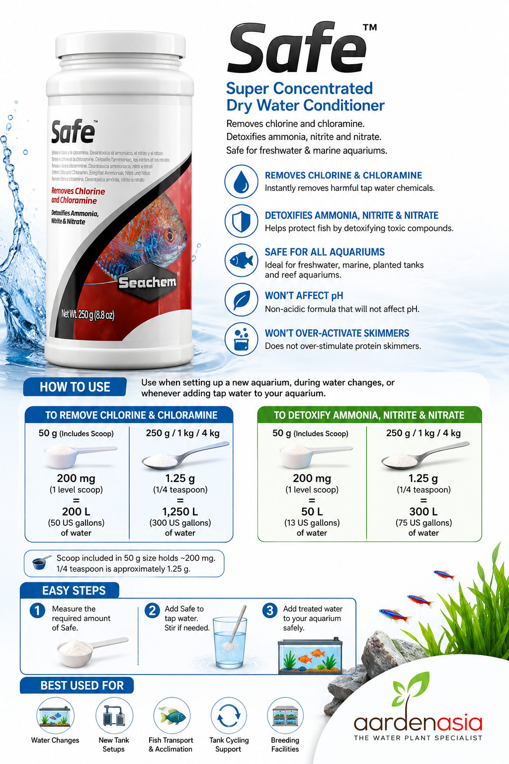 SEACHEM Safe (250g/1kg)