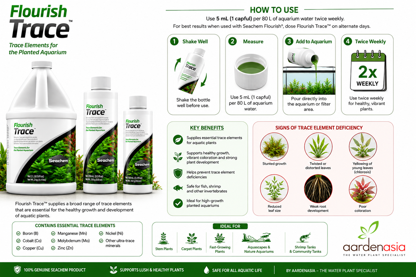 SEACHEM Flourish Trace (100ml/250ml/500ml)