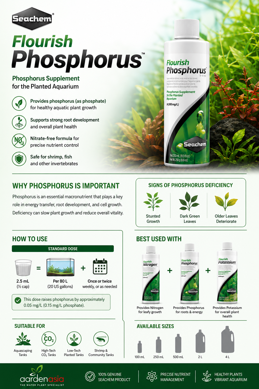 SEACHEM Flourish Phopshorus (100ml/250ml/500ml)