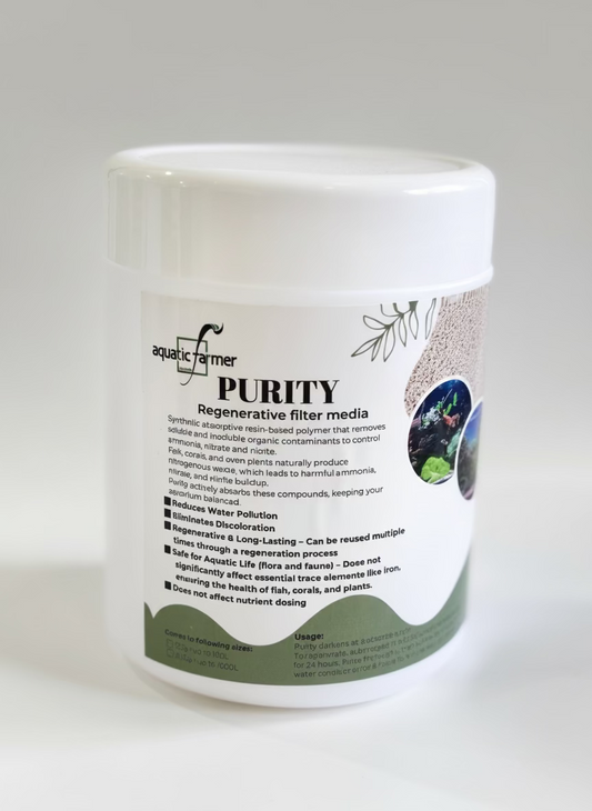 Aquatic Farmer Purity - Regenerative filter media to control ammonia, nitrate and nitrite