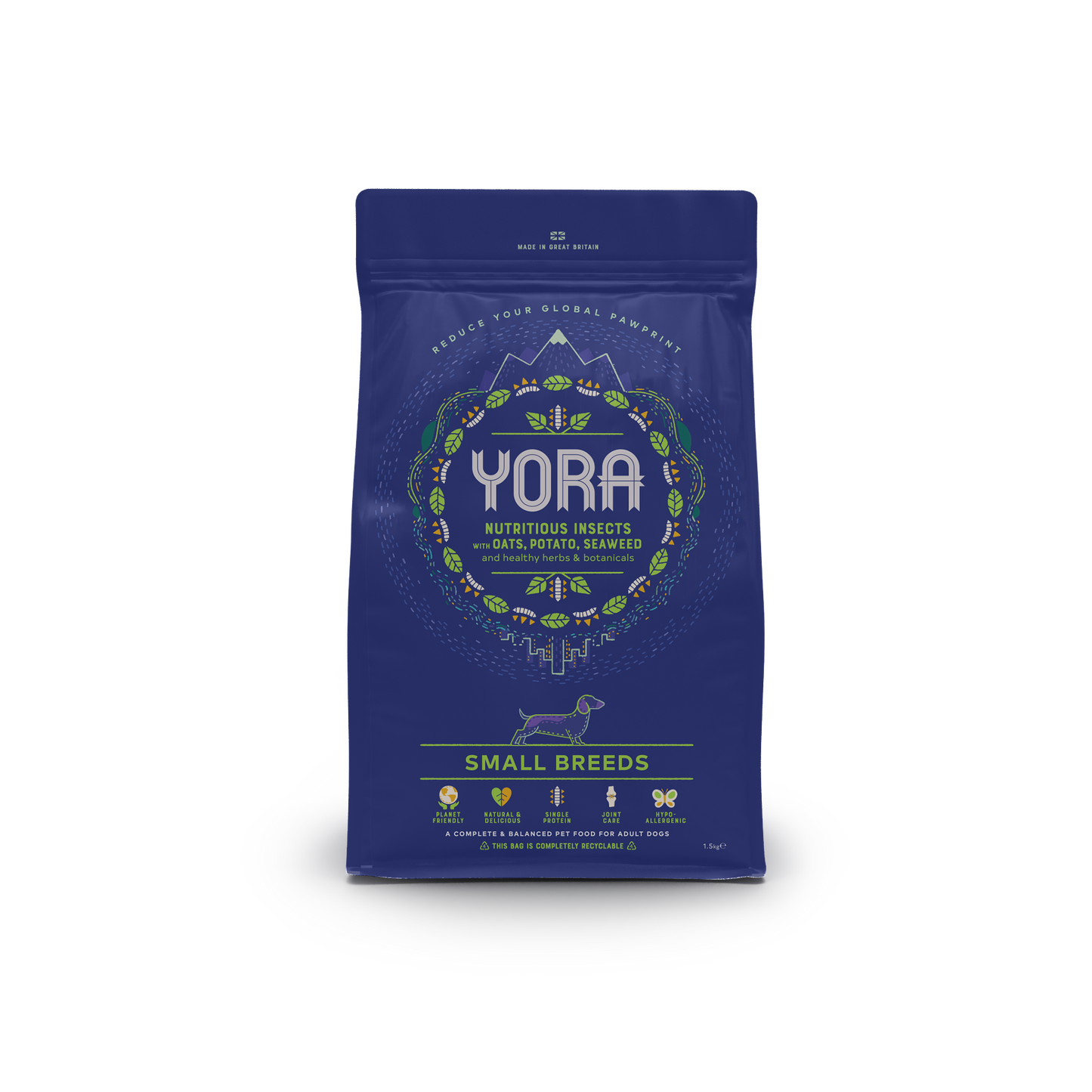 YORA Adult Small Breed Insect Protein Dry Dog Food (1.5kg/6kg)