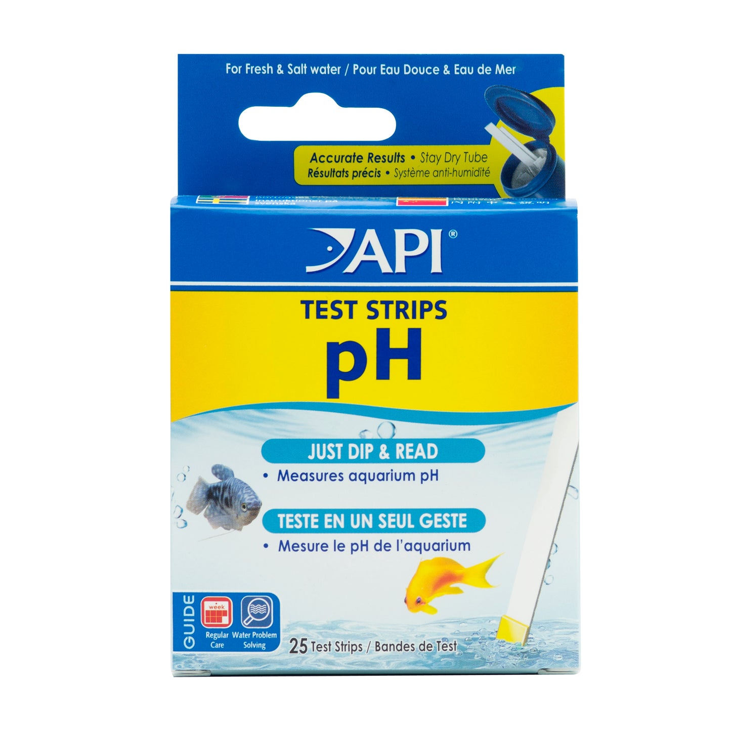 API pH Aquarium Test Strips (For Marine & Freshwater)