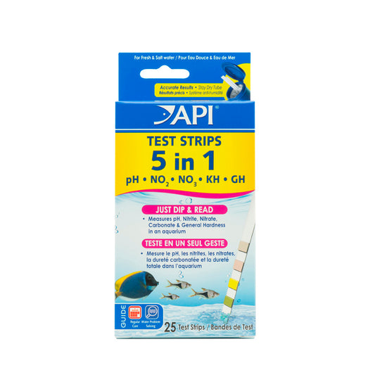 API 5in1 Aquarium Test Strips (For Marine & Freshwater)