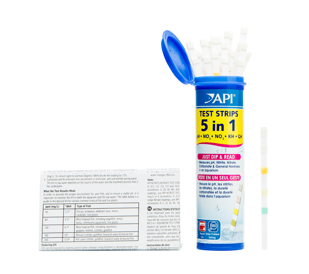 API 5in1 Aquarium Test Strips (For Marine & Freshwater)