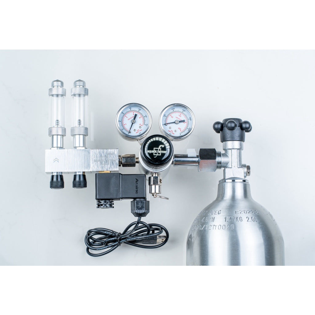Manifold Block & Bubble Counter Set by Aquatic Farmer - for Elite CO2 Regulator