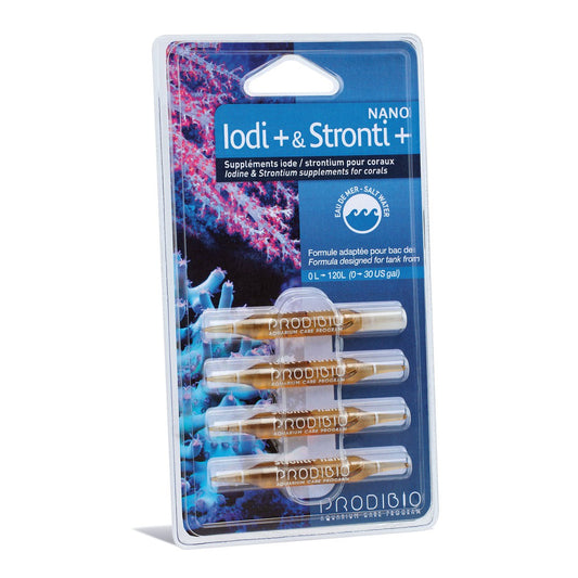 Iodi + & Stronti + Nano 4 vials by Prodibio - Aquarium Care Program - Supplements for Corals!