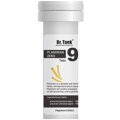 Dr Tank Water Conditioner Tab Series - Planarian Zero Tablets (12 Tabs) - get rid of harmful this parasite
