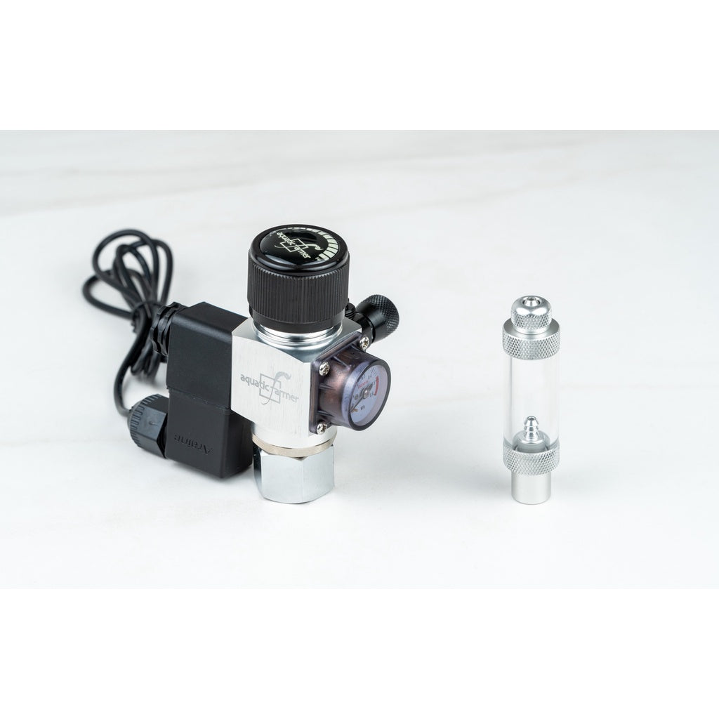 Petite CO2 regulator adjustable pressure by Aquatic Farmer