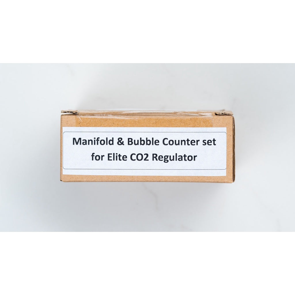 Manifold Block & Bubble Counter Set by Aquatic Farmer - for Elite CO2 Regulator