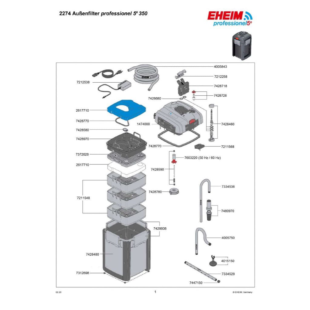 EHEIM Professional 5E External Filter (With Wifi App Function)